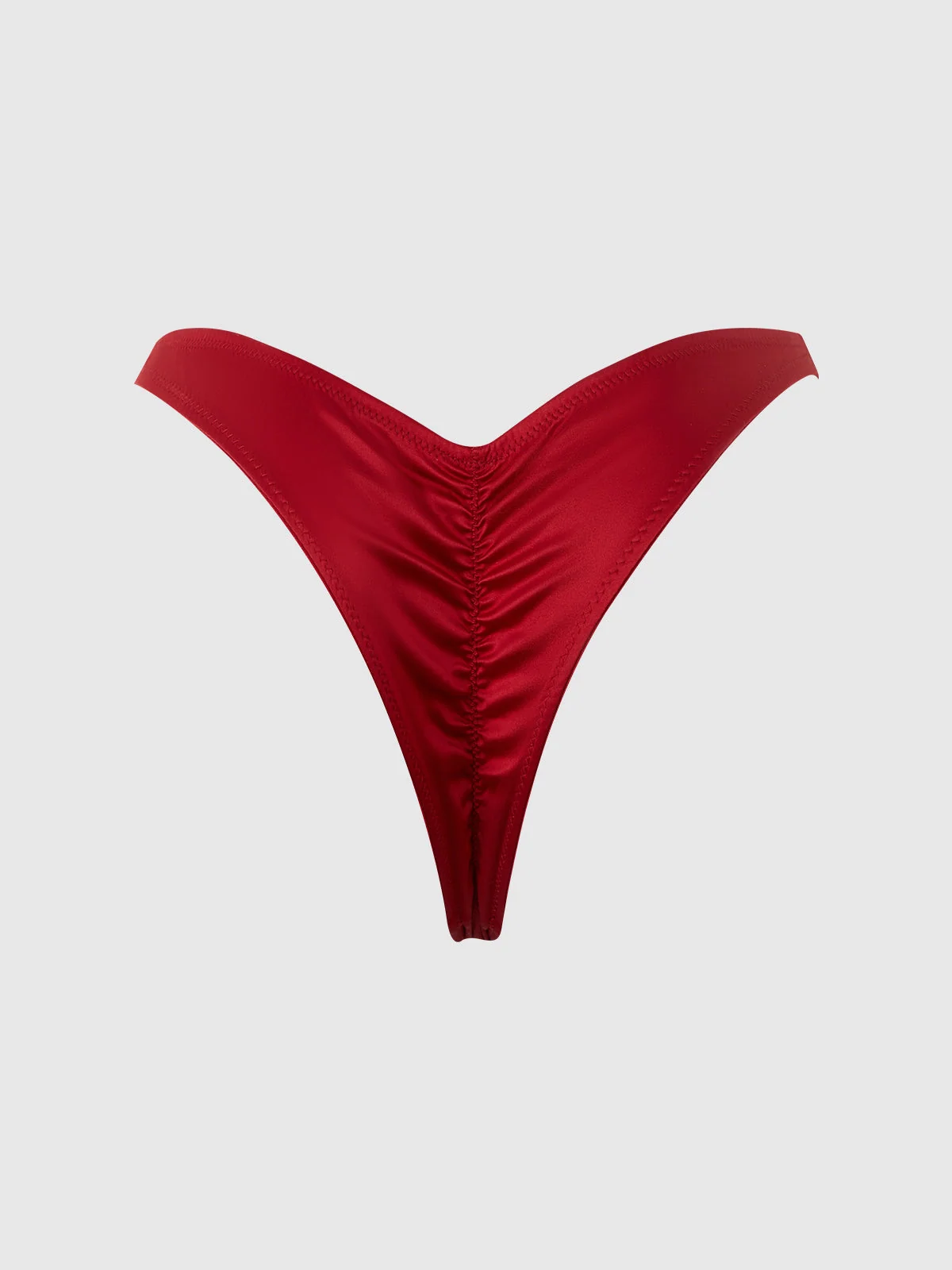 Petra Crotchless Satin Tanga