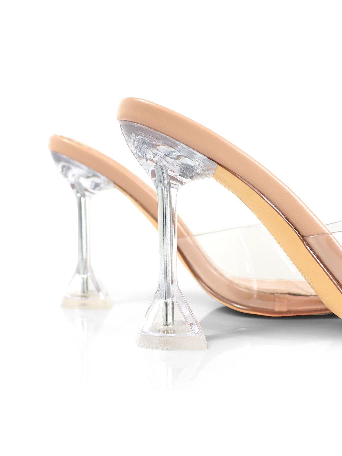 Honey Mule Nude Heeled Slip-On Shoe by Frederick's of Hollywood