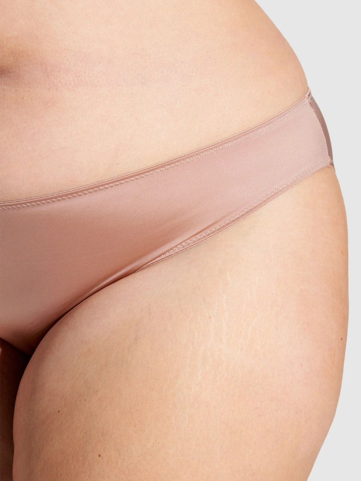 Lexi Liquid Satin Hipster Panty in Sirocco