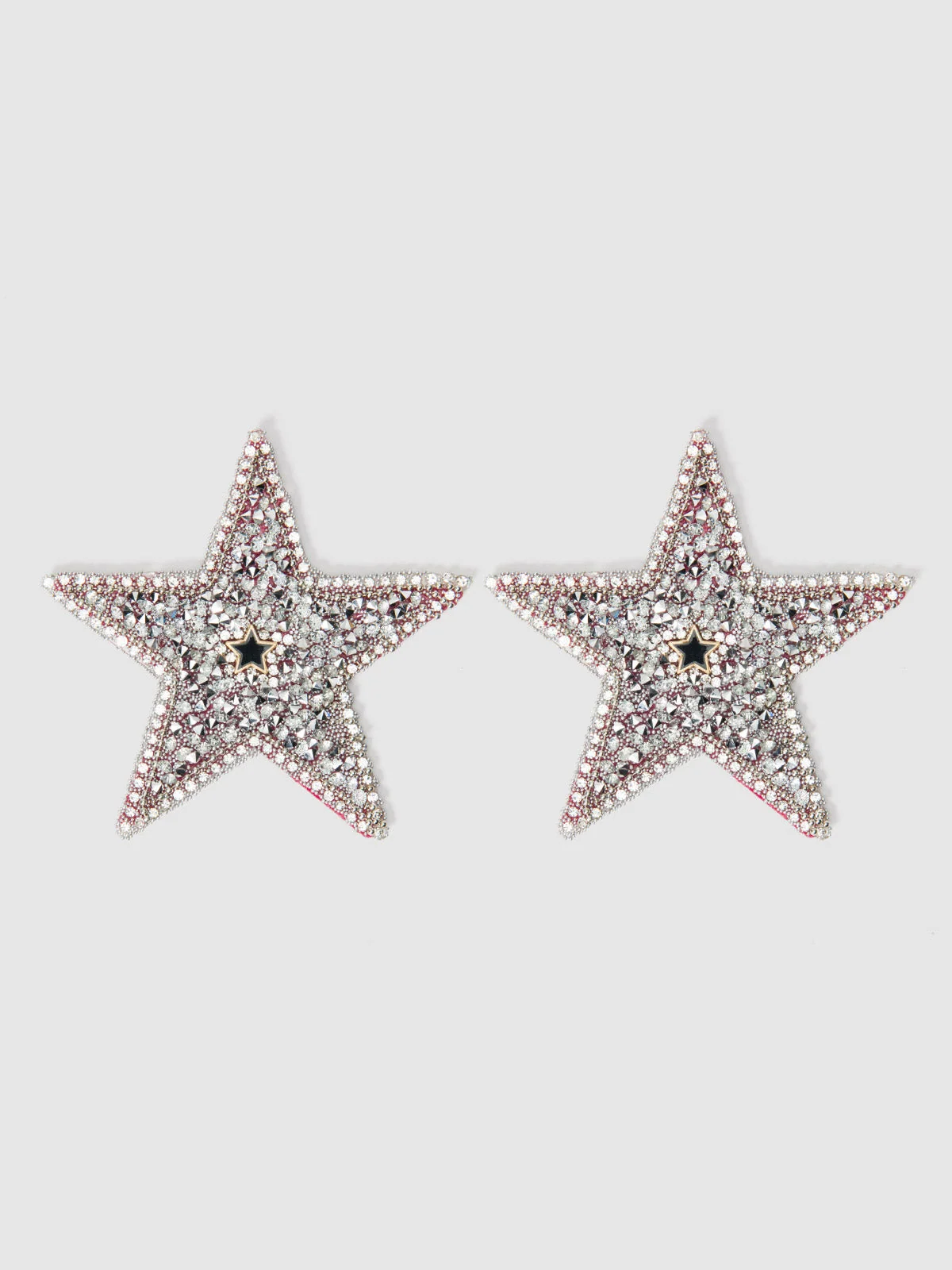 Ziggy Rhinestone & Sequin Star Nipple Covers in Silver