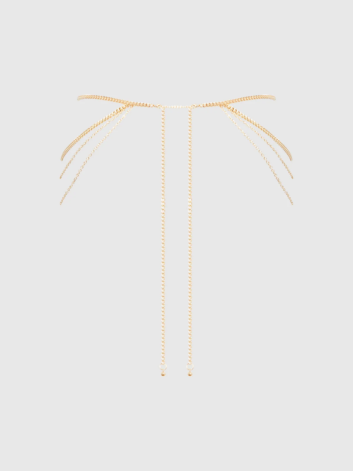 Ziggy Chain Draped Side Thong in Gold by Frederick's
