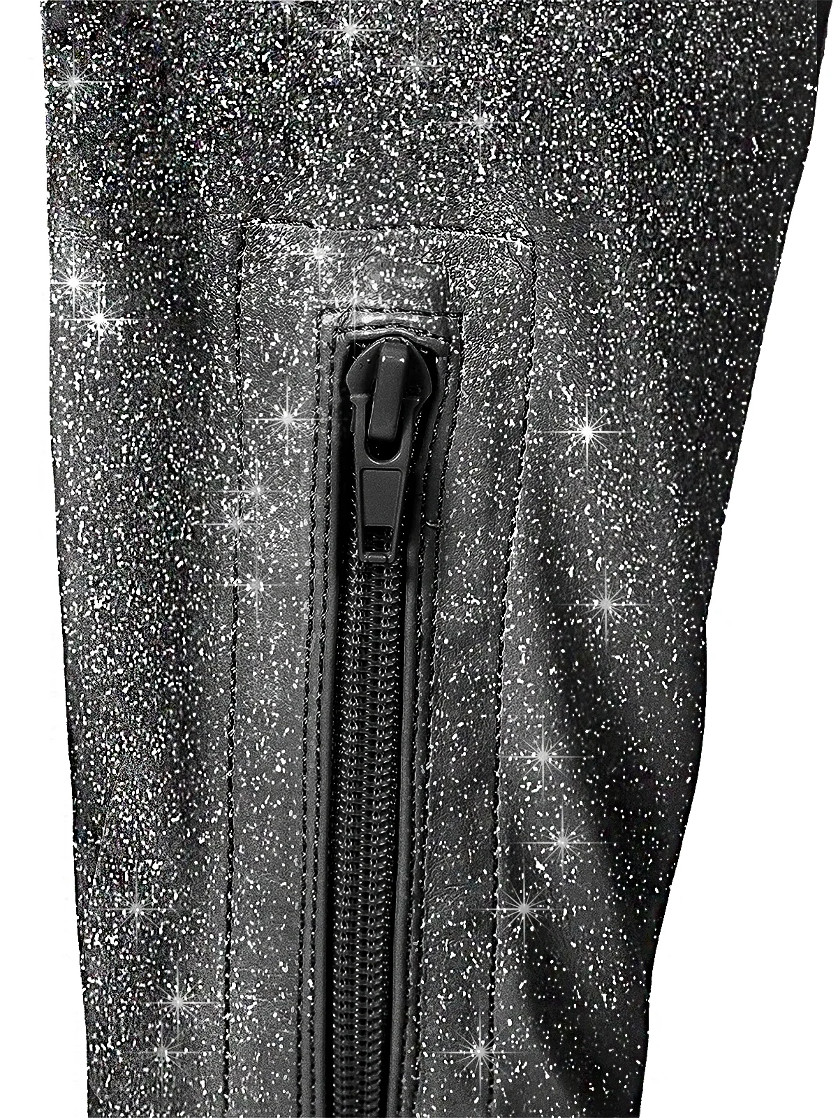 Gisele Stretchy Over-the-Knee Heeled Boots in Starlight