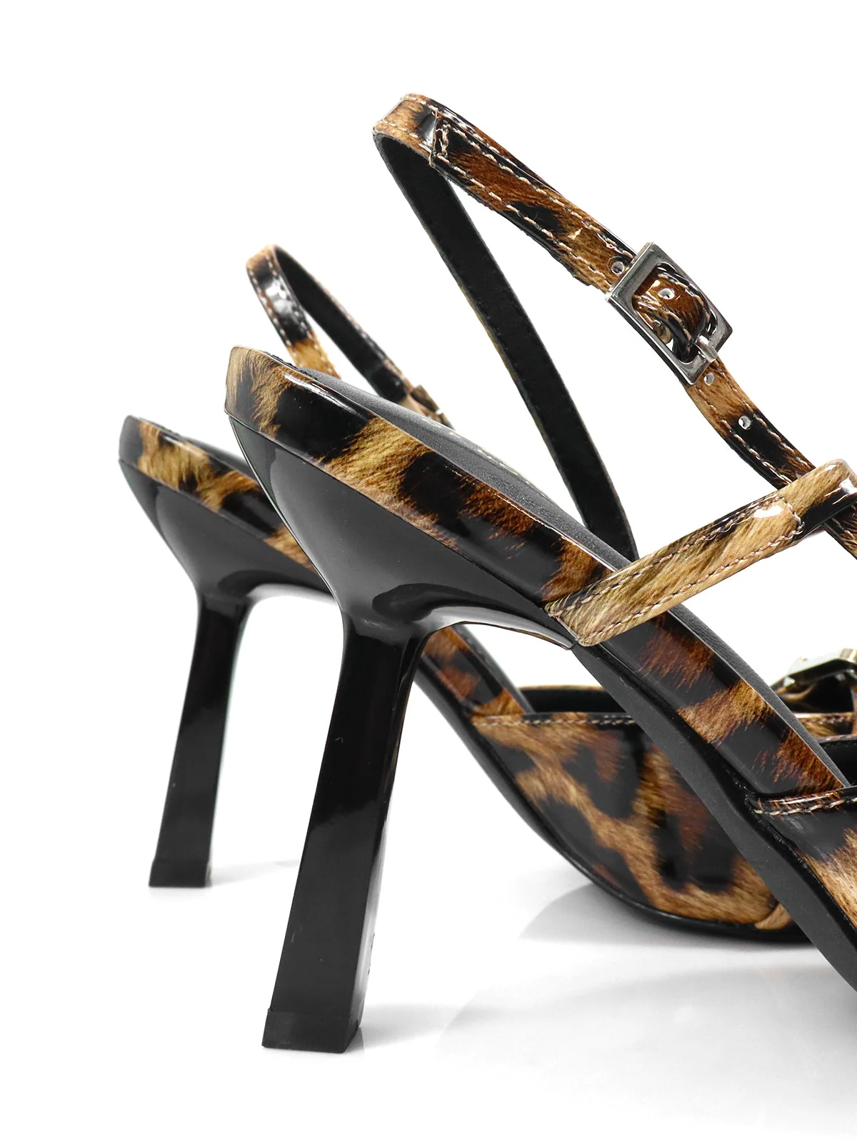 Liya Slingback Pointed-Toe Heel in Leopard