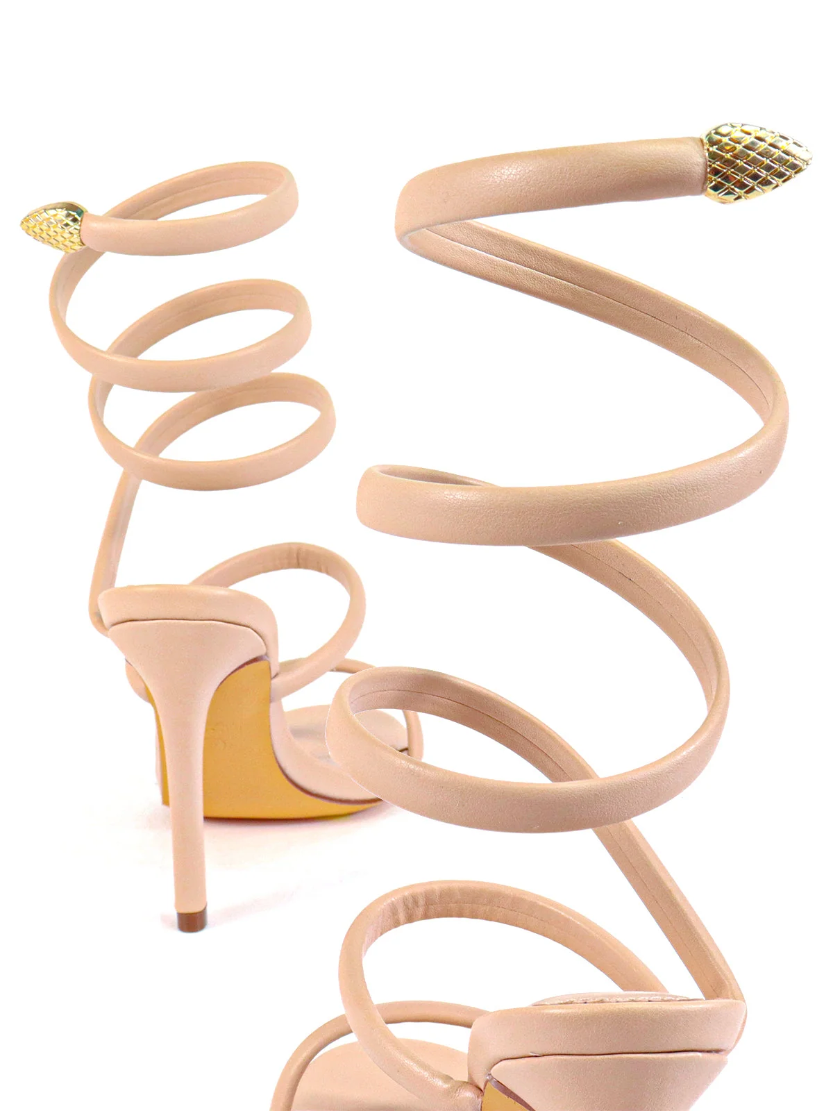 Kim Stiletto Heel with Metal Spiral Detail