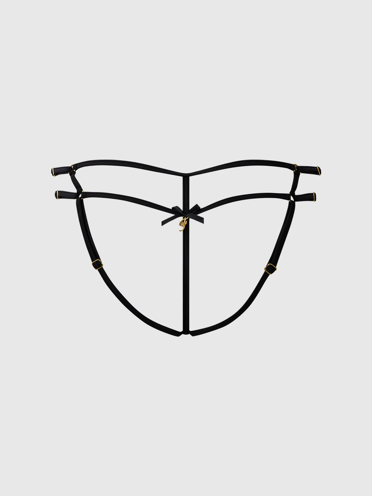 Delfina Embroidered Backless Cheeky with Whisper-Soft Mesh